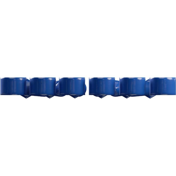 Ekena Millwork Premium 1/2" Barn Door Flat Track Extension Hardware for 2 1/4" Door, Blue Ribbon - GB60015EBR