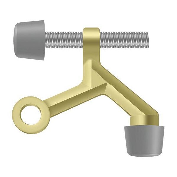 Deltana Hinge Pin Stop, Hinge Mounted, Zinc Die-Cast Bright Brass - ZHP70U3