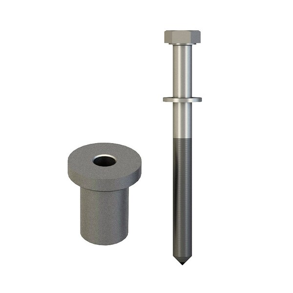Orca Hardware Flat Track Standard Drop Hanger Spacer, SN Satin Nickel Finish - FTST-SPACER-SN