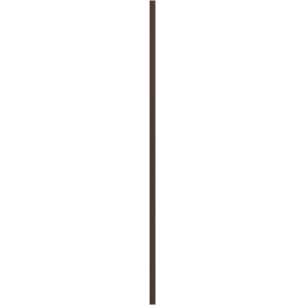 Ekena Millwork Premium Barn Door Hollow Core Plates (set of 2), Rustic Brown - GB6001HCPRB