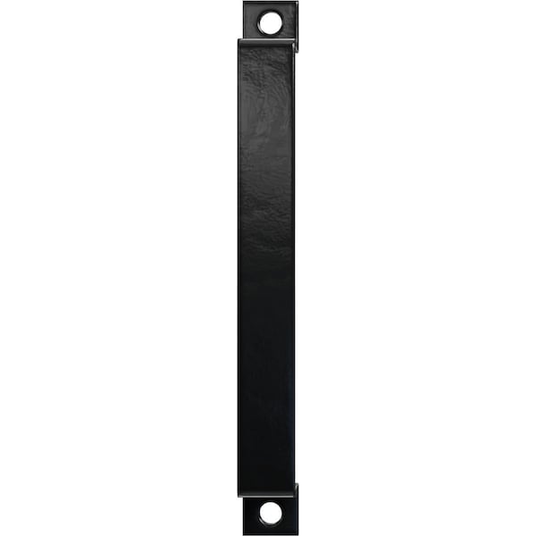 Ekena Millwork Premium 11"L x 1 1/4"W Pull Handle for 2 1/4" Doors, Black - GB6001PH511BL