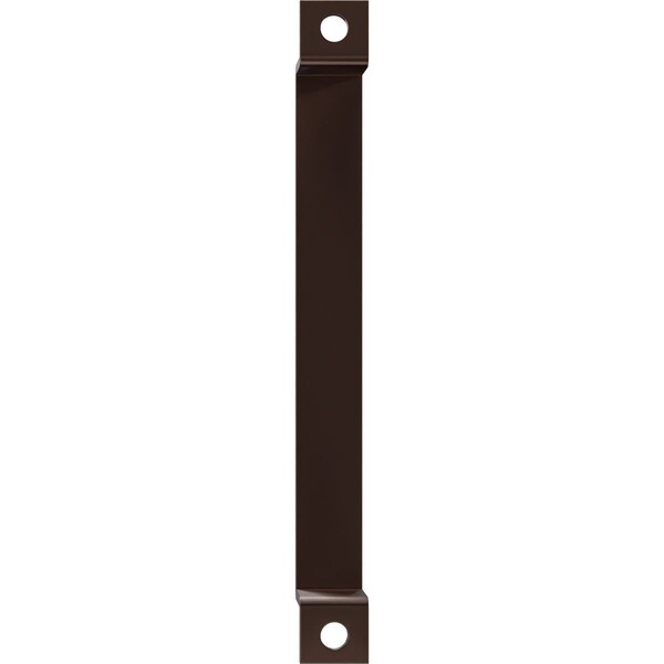 Ekena Millwork Premium 11"L x 1 1/4"W Pull Handle for 2 1/4" Doors, Rustic Brown - GB6001PH511RB