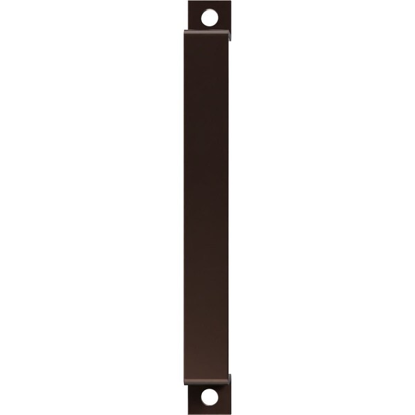 Ekena Millwork Premium 11"L x 1 1/4"W Pull Handle for 2 1/4" Doors, Rustic Brown - GB6001PH511RB