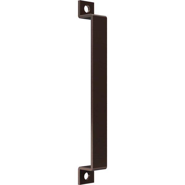 Ekena Millwork Premium 11"L x 1 1/4"W Pull Handle for 2 1/4" Doors, Rustic Brown - GB6001PH511RB