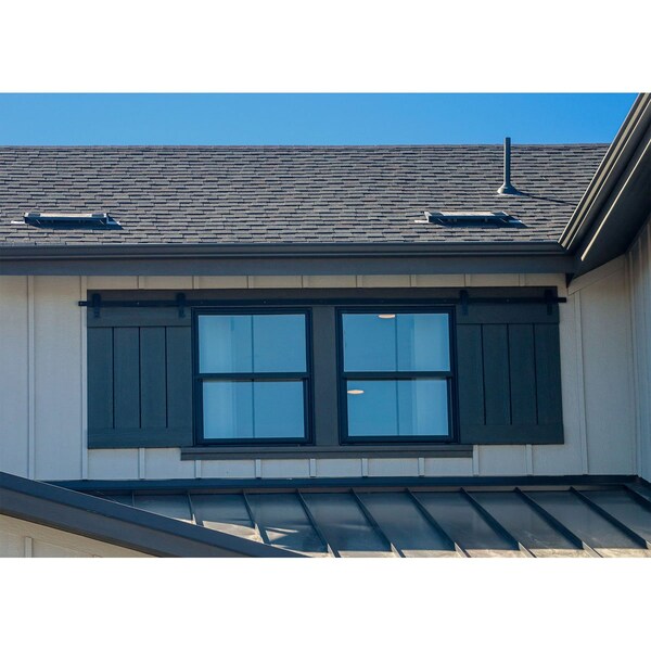 Ekena Millwork Exterior Dummy Roller Series Wall Mount Kit Matte Black, PK 5 - GB6004EMMB