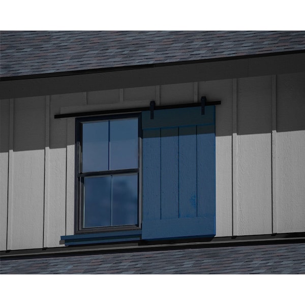 Ekena Millwork Exterior Dummy Roller Series Wall Mount Kit Matte Black, PK 5 - GB6004EMMB