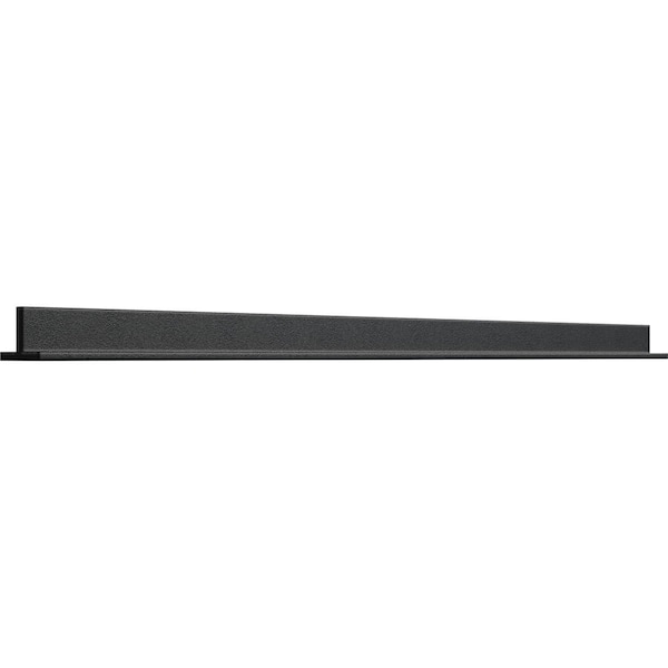 Ekena Millwork Premium 24" Barn Door Floor T-Guide, Matte Black - GB6001G2MB