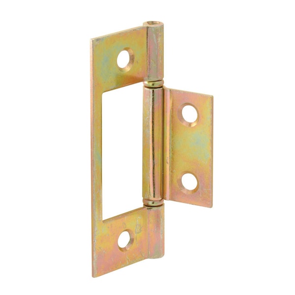 Prime-Line Prime-Line 3 in. L Brass-Plated Door Hinge 2 pk - 161497