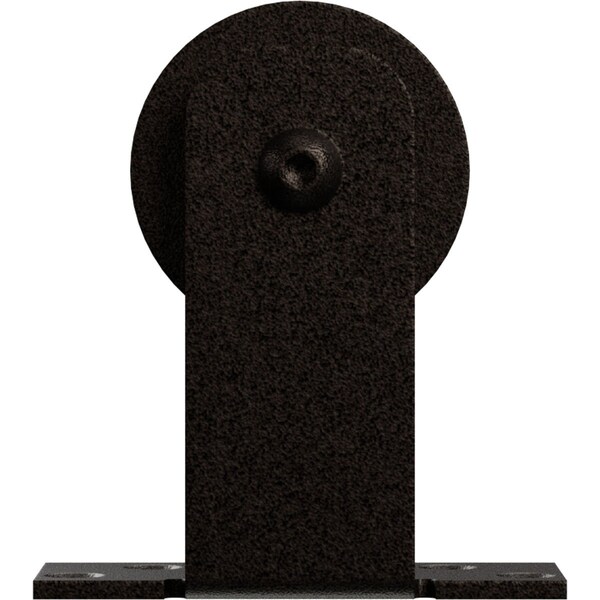 Ekena Millwork Economy Straight Top Silent Roller Hanger w/ Bolts for Barn Door for 1 3/8" to 1 3/4" Doors - GB6008RTMAB