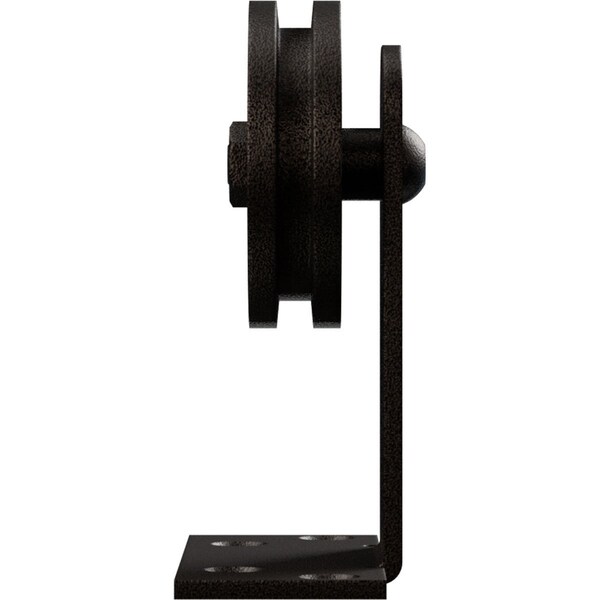 Ekena Millwork Economy Straight Top Silent Roller Hanger w/ Bolts for Barn Door for 1 3/8" to 1 3/4" Doors - GB6008RTMAB