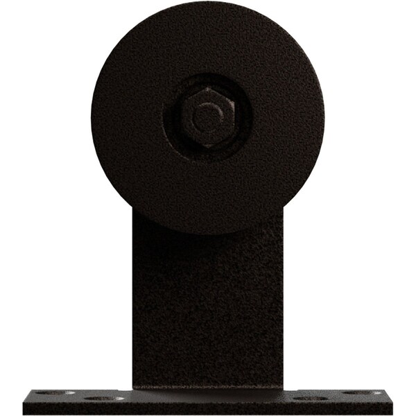 Ekena Millwork Economy Straight Top Silent Roller Hanger w/ Bolts for Barn Door for 1 3/8" to 1 3/4" Doors - GB6008RTMAB