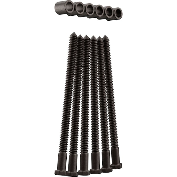 Ekena Millwork Premium 7/8" Barn Door Flat Track Extension Hardware for 2 1/4" Door, Bronze Texture - GB60015EXBZ