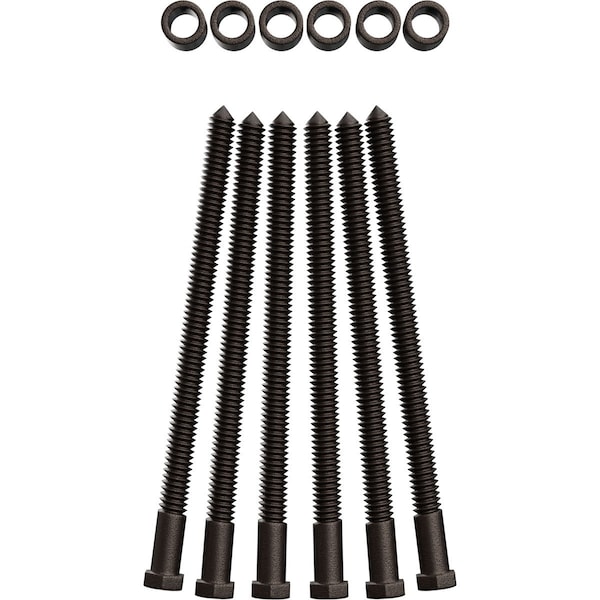 Ekena Millwork Premium 7/8" Barn Door Flat Track Extension Hardware for 2 1/4" Door, Bronze Texture - GB60015EXBZ