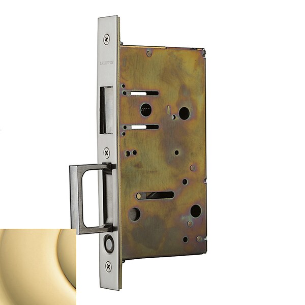 Baldwin Unlacquered Brass Pocket Door Locks Unlacquered Brass - 8603.031
