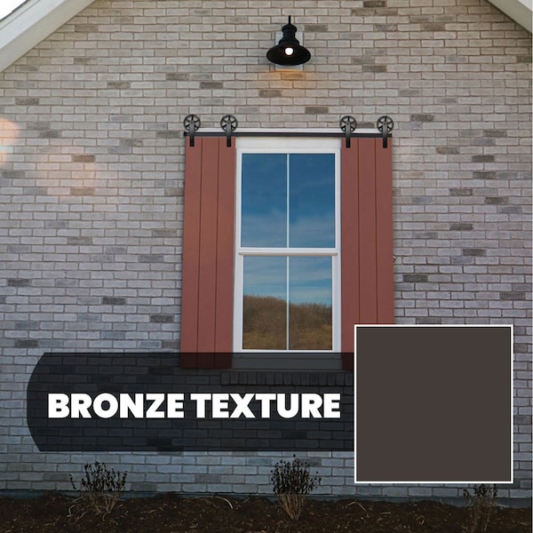 Ekena Millwork Exterior Dummy Roller Series Track Stop for Wagon Wheel Roller Hangers, Bronze Texture - GB6004ESWBZ