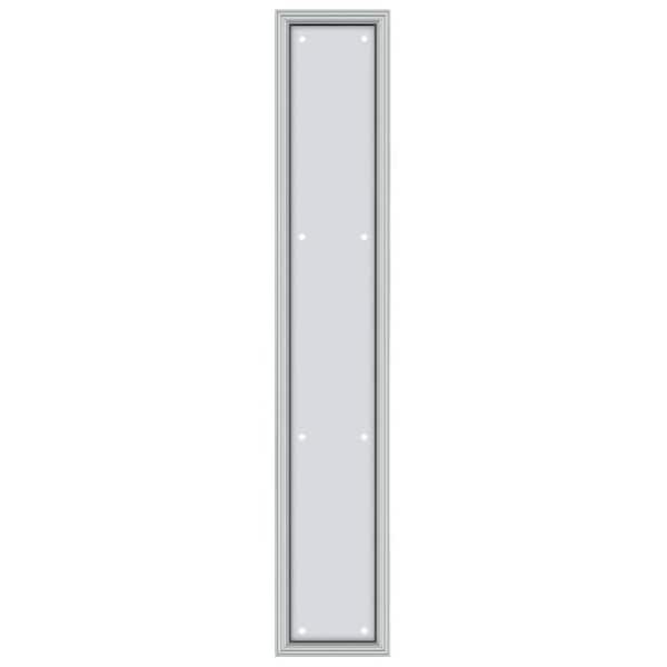 Deltana Framed Push Plate, Heavy Duty, 3-1/2" X 20" Bright Chrome - PP2281U26