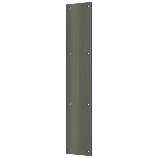 Deltana Push Plate 3-1/2" X 20" Antique Nickel - PP3520U15A