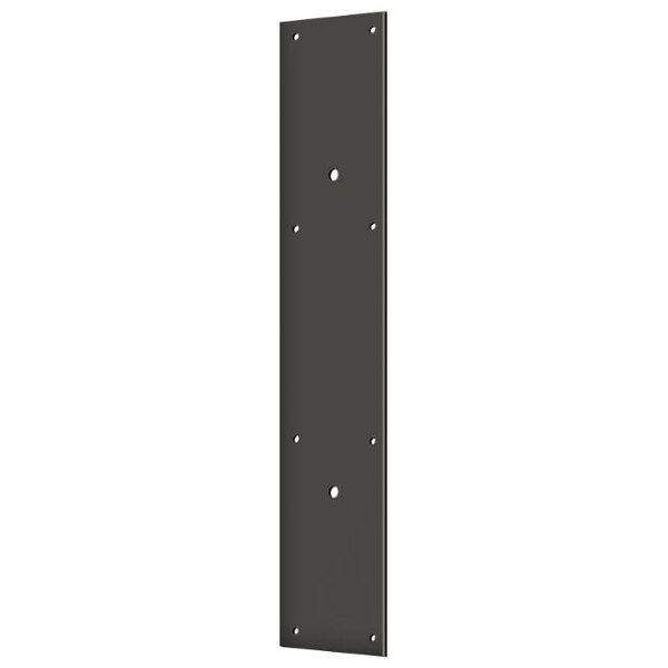 Deltana Push Plate 20" For 10" Door Pull Oil Rubbed Bronze - PPH3520U10B