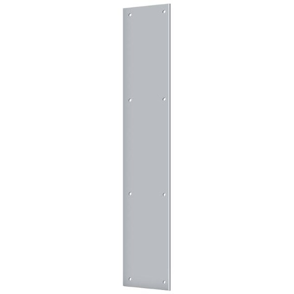 Deltana Push Plate 3-1/2" X 20" Satin Chrome - PP3520U26D