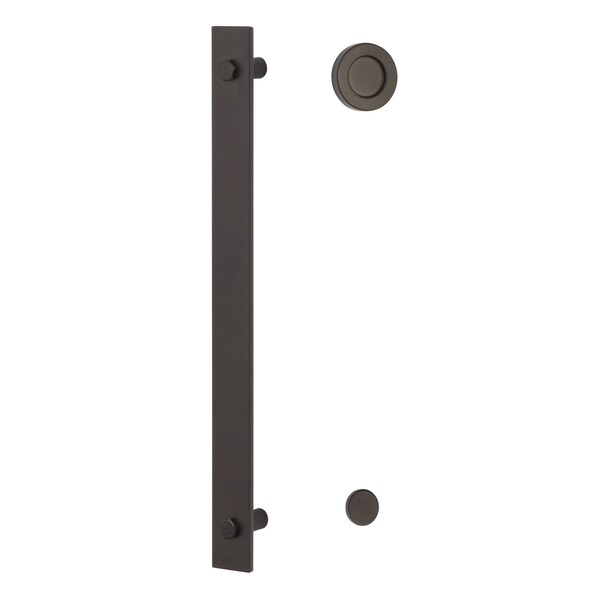 Sure-Loc Hardware Sure-Loc Hardware Barn Track Roller Guide, Wall Mounted, Flat Black - BARN-RGD FBL
