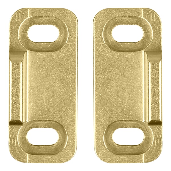 National Hardware National Hardware 1-3/4 in. L Brushed Gold Aluminum Double Floor Guide 1 pc - N700-113