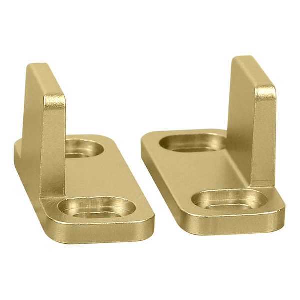 National Hardware National Hardware 1-3/4 in. L Brushed Gold Aluminum Double Floor Guide 1 pc - N700-113