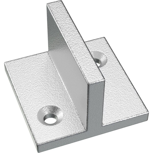 Ekena Millwork Premium Barn Door Floor T-Guide, Silver Metallic - GB6001GSM