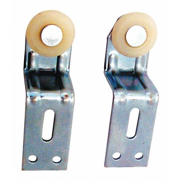 Primeline Tools 1-1/8 in. Back Position Top-Hung Bypass Closet Door Rollers and Brackets, Cox (2 Pack) - N 6514