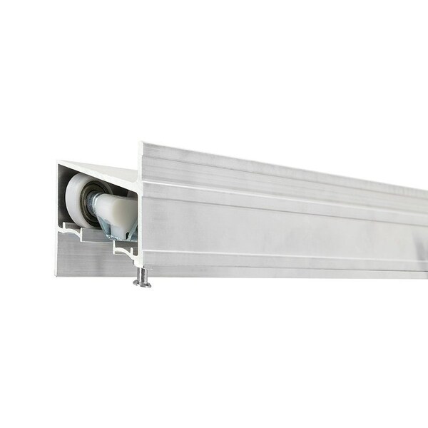 Renin AW0162F-07200-ALBB Hardware and Track Set, 72 in L Track, Aluminum, Wall Mounting - AW0162F-07200-ALB