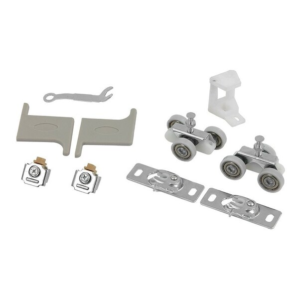 Renin AW0162F-07200-ALBB Hardware and Track Set, 72 in L Track, Aluminum, Wall Mounting - AW0162F-07200-ALB