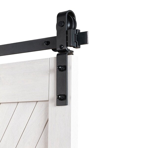 Renin Bifold Barn Door Hardware Kit, 48 in L Track, Steel, Matte - BD952-04800-MB