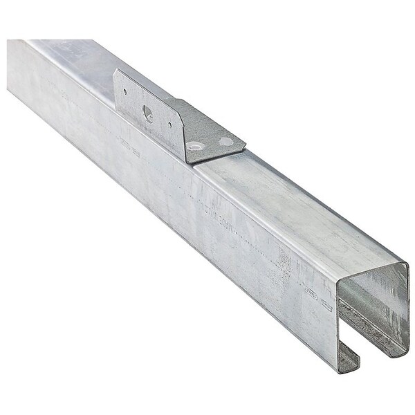 National Hardware Face Mount Box Rail, Steel, Galvanized, 8 ft L - N153-486