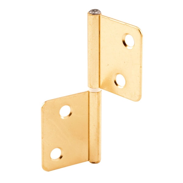 Prime-Line Prime-Line 3 in. L Brass-Plated Door Hinge 2 pk - 162171