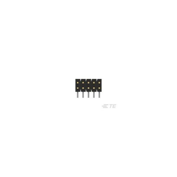 Te Connectivity Headers & Wire Housings Hdr Ra 2X05P .1 318/110 15 Au - 5-102975-5