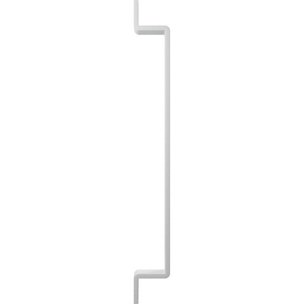 Ekena Millwork Premium 11"L x 1 1/4"W Pull Handle for 2 1/4" Doors, Rocket White - GB6001PH511RW