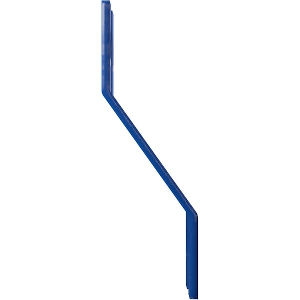 Ekena Millwork Premium Z-Brackets for Barn Door Track (set of 2), Blue Ribbon - GB6001TZBR