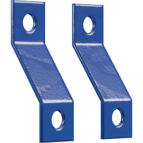 Ekena Millwork Premium Z-Brackets for Barn Door Track (set of 2), Blue Ribbon - GB6001TZBR