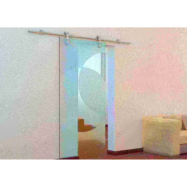 Designer Collection Stainless Steel 96" Strap Sliding Door Hardware - NT.1400.05WG-96.SS