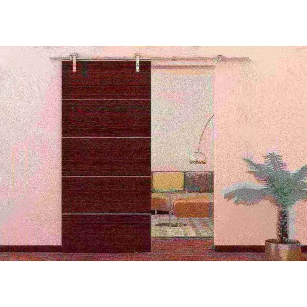 Designer Collection Stainless Steel 96" Strap Sliding Door Hardware - NT.1400.05WG-96.SS