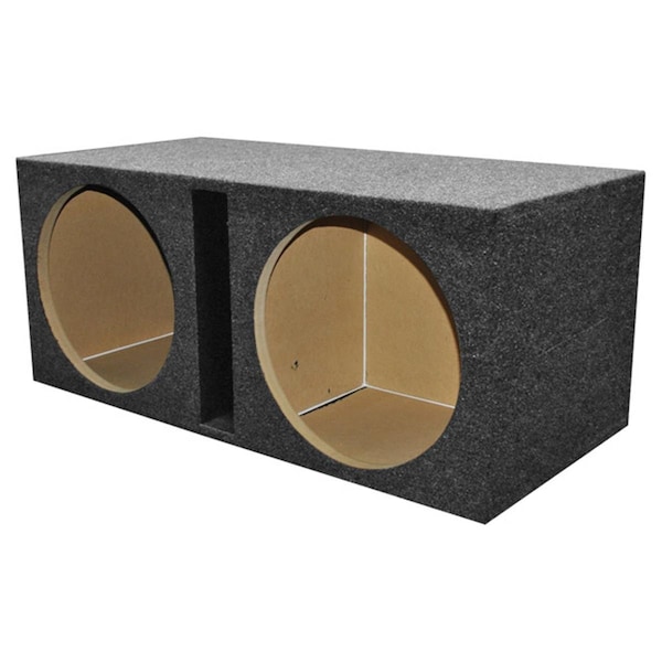 Q Power 2 Hole 15 in. Vented Woofer Box with 1 in. MDF face - QHD215V