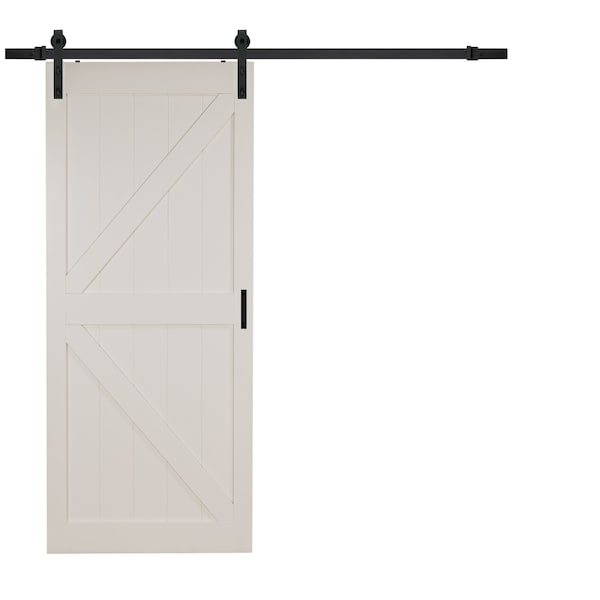 Renin 36 in x 84 in White Primed K-frame Barn Door Kit - BD052C01MW1MWE36084