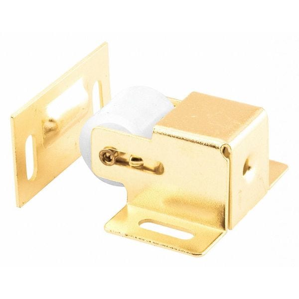 Primeline Tools 5/8 in., Brass Plated Steel Spring-Loaded Housing and Strike (Single Pack) - N 7290