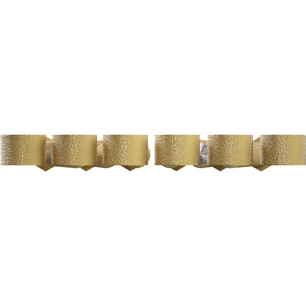 Ekena Millwork Premium 1/2" Barn Door Flat Track Extension Hardware for 2 1/4" Door, Jacob's Gold - GB60015EJG