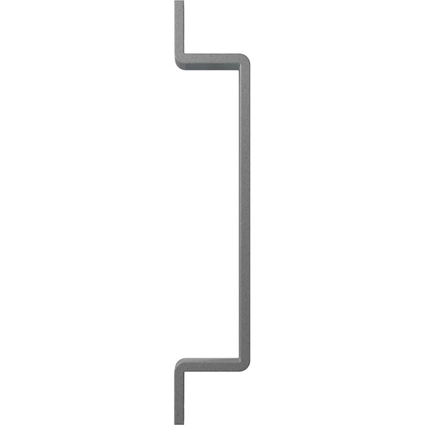 Ekena Millwork Premium 7"L x 1 1/4"W Pull Handle for 1 3/8" Doors, Flint Gray - GB6001PH307FG