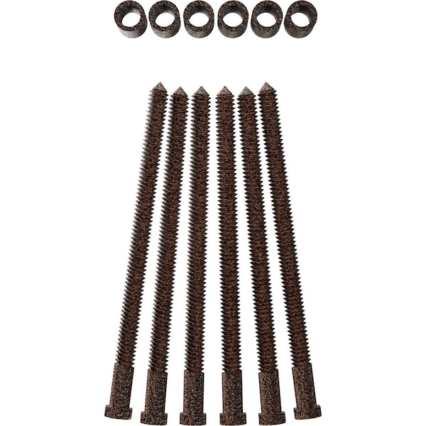 Ekena Millwork Premium 1 1/4" Barn Door Flat Track Extension Hardware for 1 3/4" Door, Copper Vein - GB60014EXXCV