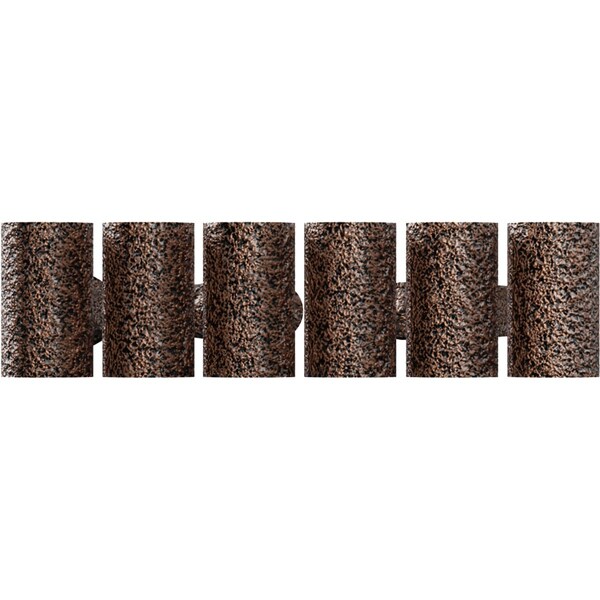 Ekena Millwork Premium 1 1/4" Barn Door Flat Track Extension Hardware for 1 3/4" Door, Copper Vein - GB60014EXXCV
