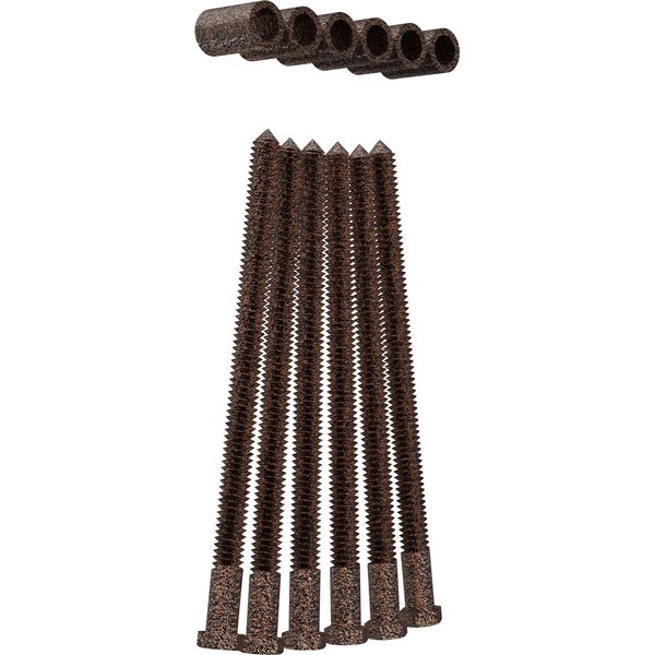 Ekena Millwork Premium 1 1/4" Barn Door Flat Track Extension Hardware for 1 3/4" Door, Copper Vein - GB60014EXXCV