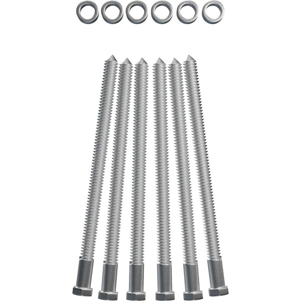 Ekena Millwork Premium 1/2" Barn Door Flat Track Extension Hardware for 1 3/4" Door, Silver Metallic - GB60014ESM