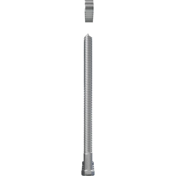 Ekena Millwork Premium 1/2" Barn Door Flat Track Extension Hardware for 1 3/4" Door, Silver Metallic - GB60014ESM