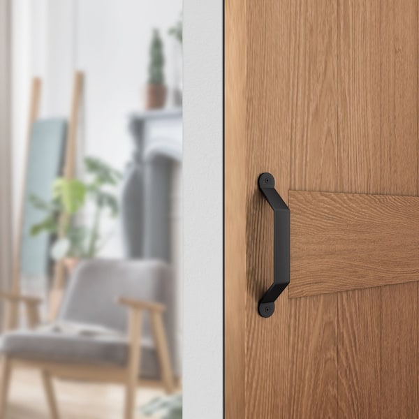 National Hardware National Hardware Charleston Matte Black Steel Pull Handle 1 pc - N700-108